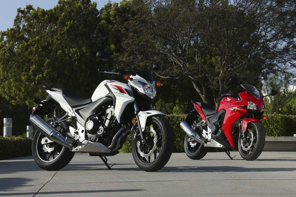 сравнение Honda CB500F и Honda CBR500R